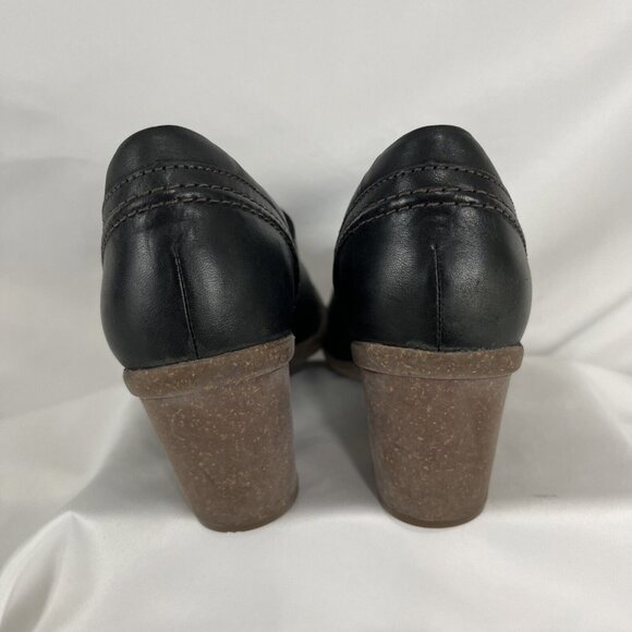 Clarks Black Leather Mary Janes Womens Size 8 - Picture 7 of 10